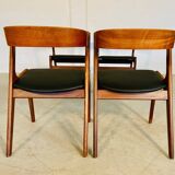 Chaises à manger vintage danoises par Kai Kristiansen pour Schou Andersens MøbelFabrik