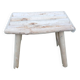 Small stool in raw wood