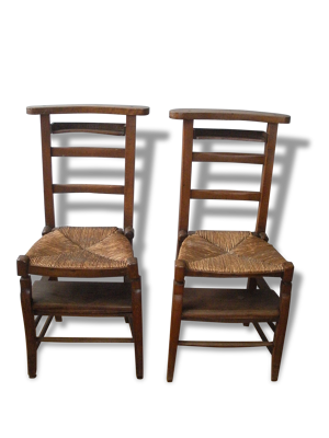 paire de chaises en bois
