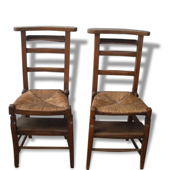 Pair of wooden chairs