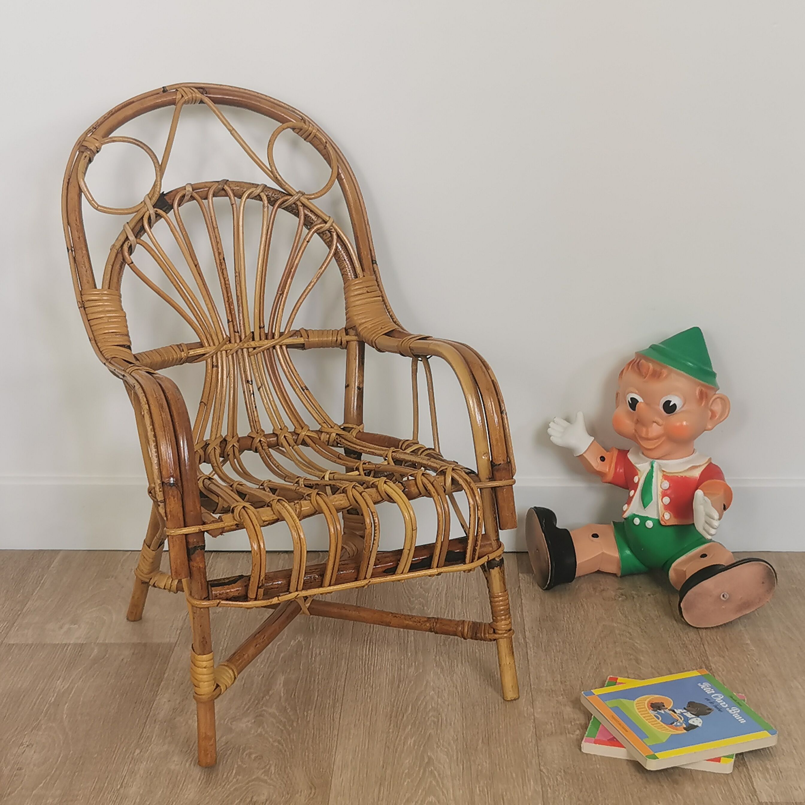 Children's rattan chair