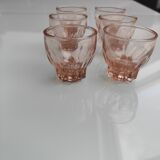 Service à liqueur en verre Rosaline