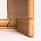 Bamboo woven rattan desk dal vera french riviera style, 1970