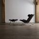 Fauteuil lounge Arne Norell Ari avec repose-pieds Suède 1966