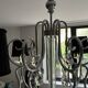 Murano crystal chandelier black lampshade