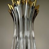 Large crystal and gold vase from the 60s