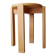 Vintage stool in solid pine chalet/Scandinavian style.
