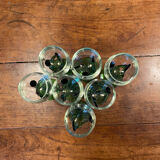 Set of 7 Alsatian-inspired stemmed glasses