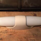 Shell wall lamp in white opaline BO Niko Belgium 1960s