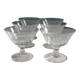6 crystal Champagne glasses