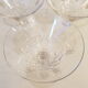 6 Baccarat crystal champagne cups, around 1920