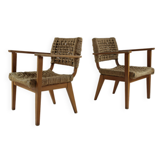 Pair of bridge armchairs Vibo, 1950s France