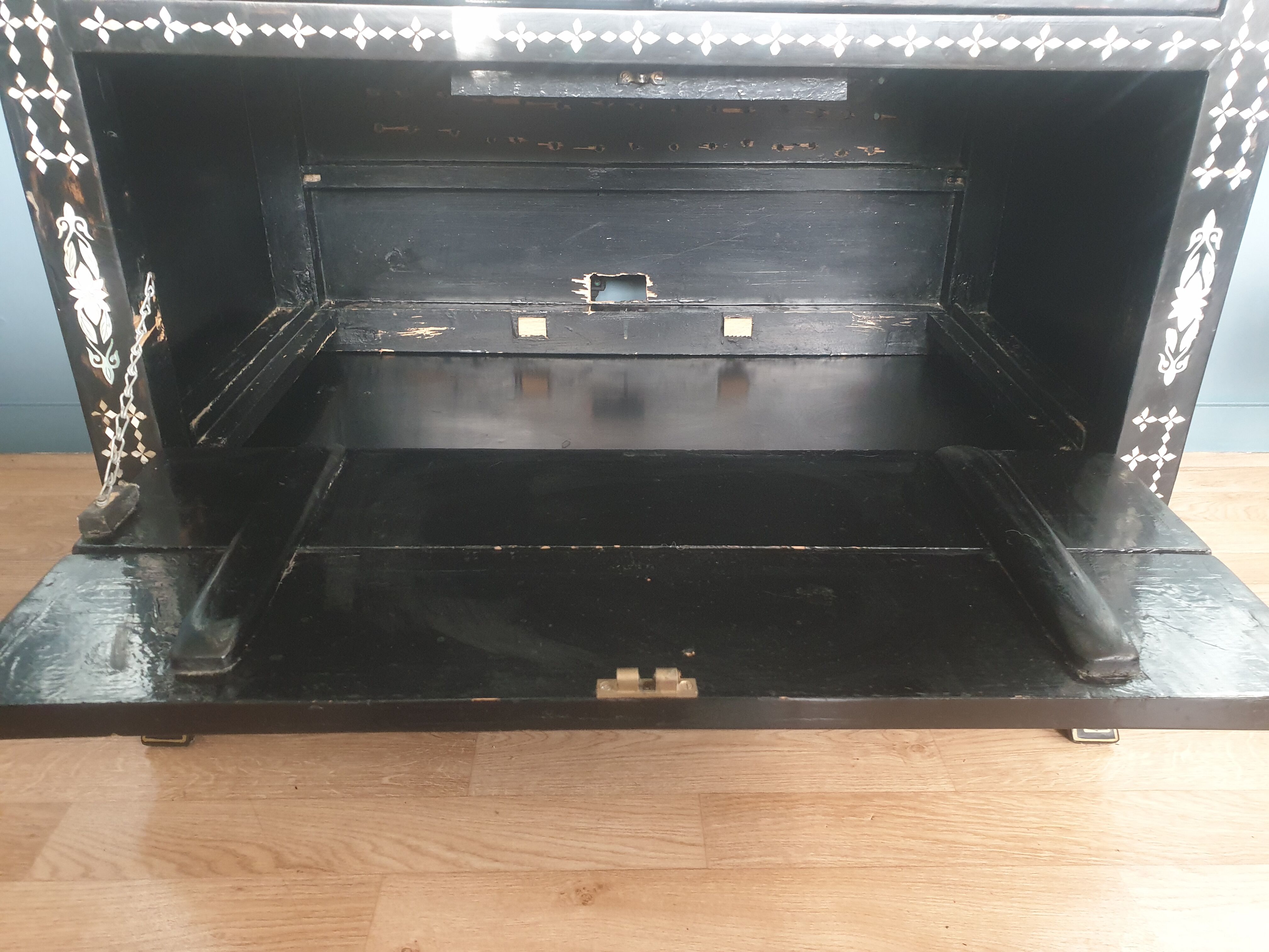 Chinese black wardrobe