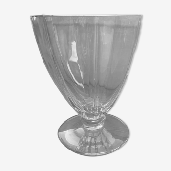 Vase coupe sur pied douche cristal de sevres ancien