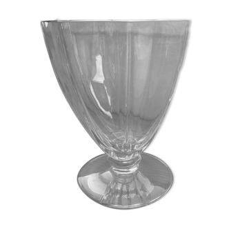 Vase coupe sur pied douche cristal de sevres ancien