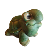 Green turtle in concrete