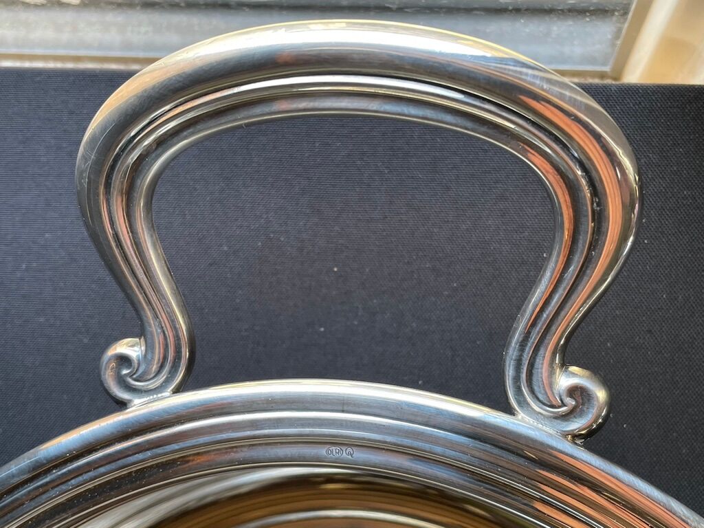 Rino Greggio - OLRI and Pyrex - Large serving dish - Modern - Silver metal, Glass