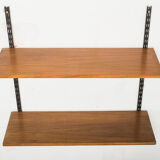 Vintage walnut shelving system from Sparrings, 1960s