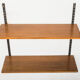 Vintage walnut shelving system from Sparrings, 1960s