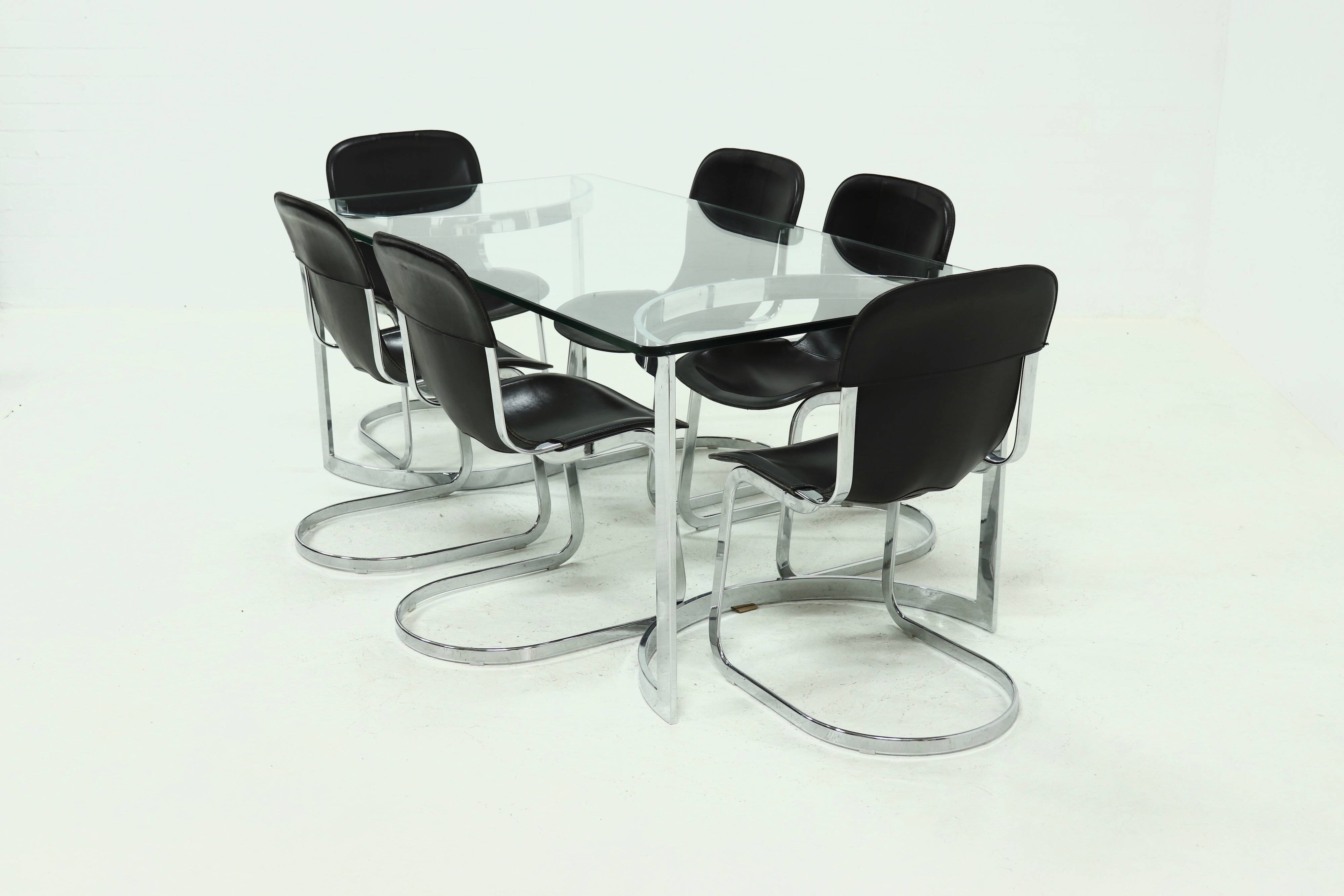 Italian Modern Dining Set by Cidue 1970s