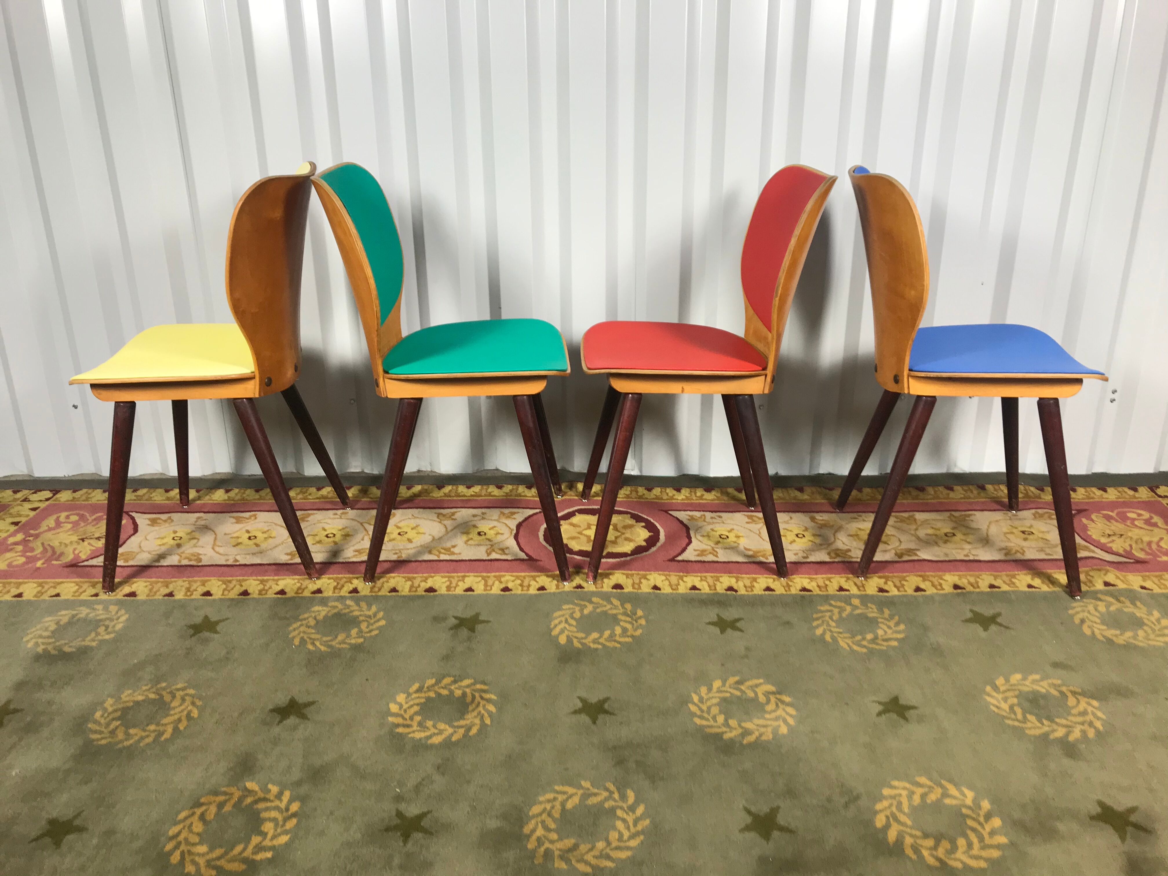 4 Baumann 1950 Max Bill chairs