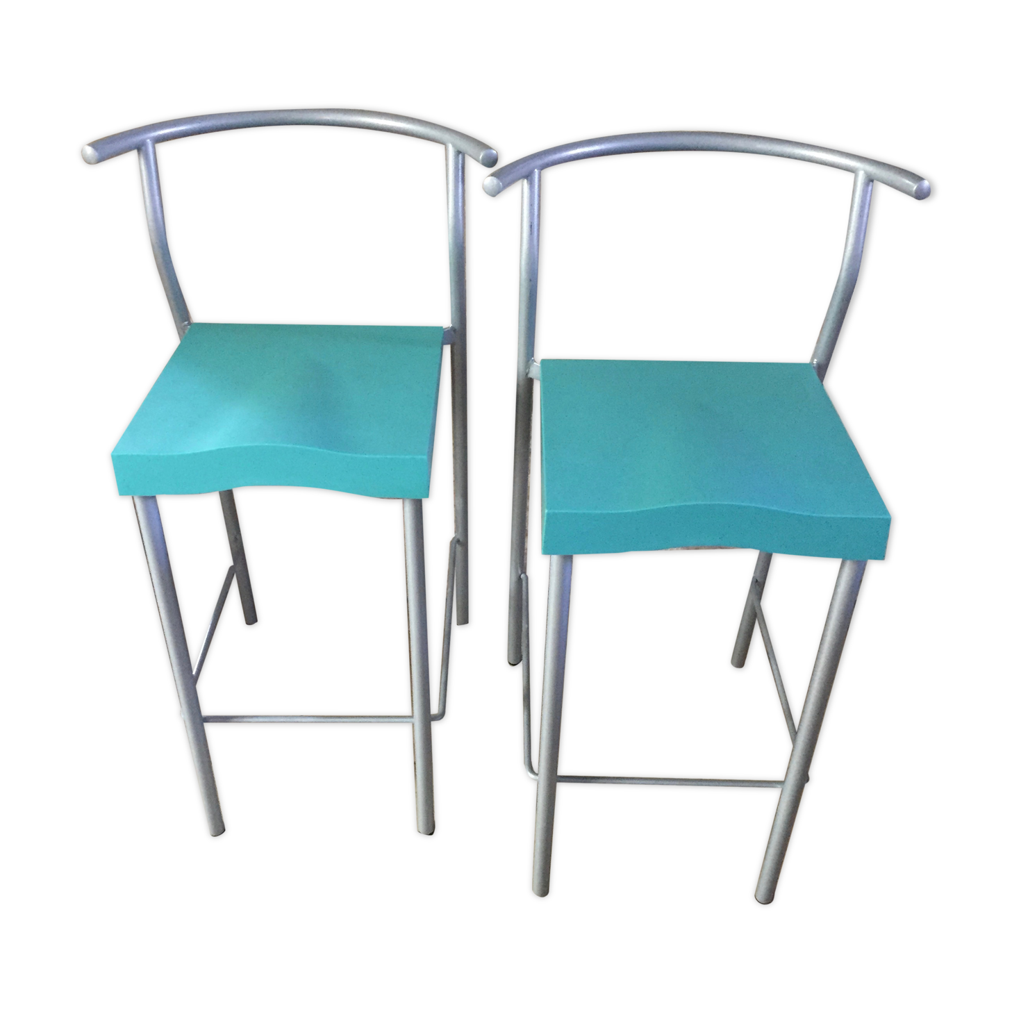 Pair of vintage stools hi glob by Philippe Starck, Kartell