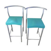 Paire de tabourets hi glob de Philippe Starck édition Kartell