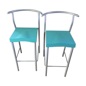 Pair of vintage stools hi glob by Philippe Starck, Kartell