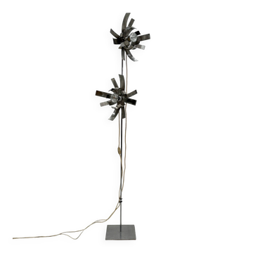 Lampadaire sculptural français vintage des années 1970, signé Jocelyne Trocmé pour Oxar