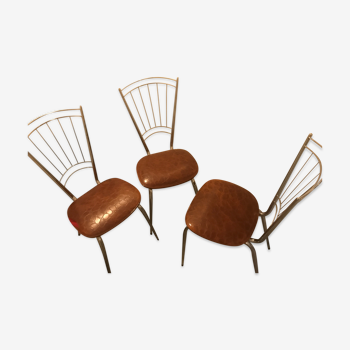 3 chaises vintage années 70