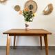 Vintage oak table from the 1950s.