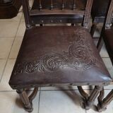 Lot of 6 chairs Henri II