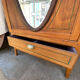 Art Deco wardrobe with oval mirror