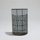 Perforated metal basket, hunchbacked jeans, 1940s