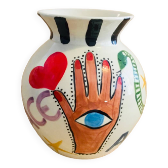 Gros vase céramique artisanal