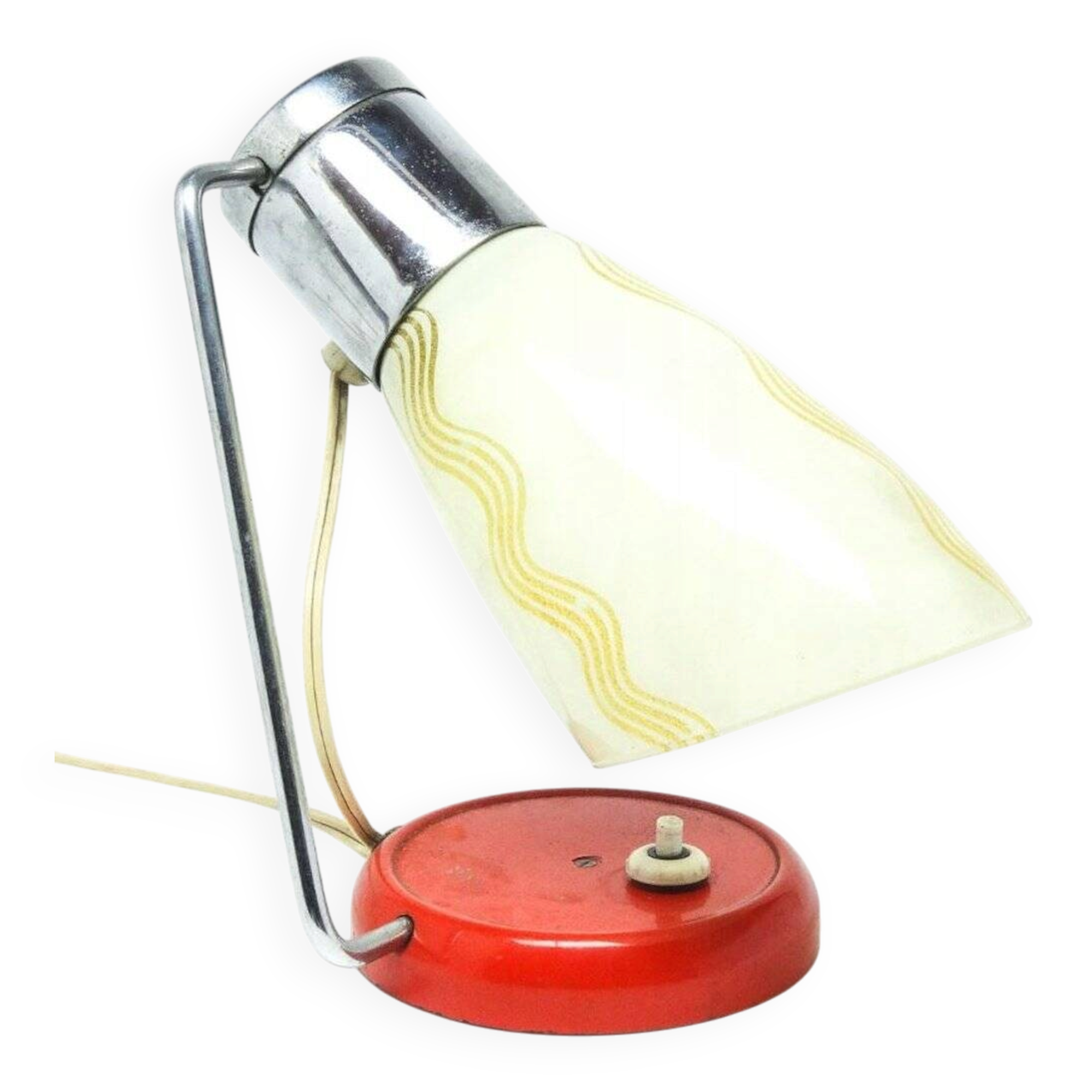 Czechoslovakian Art Deco bedside lamp from Napako, 1950s