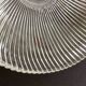 Vintage ribbed glass holophane pendant light