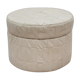Pouf in leather patchwork 1970 vintage s
