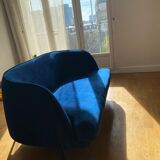 Blue velvet sofa Liu Jo - pebble model