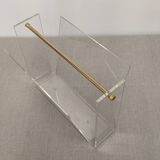 Plexiglas magazine rack by David Lange circa 1970