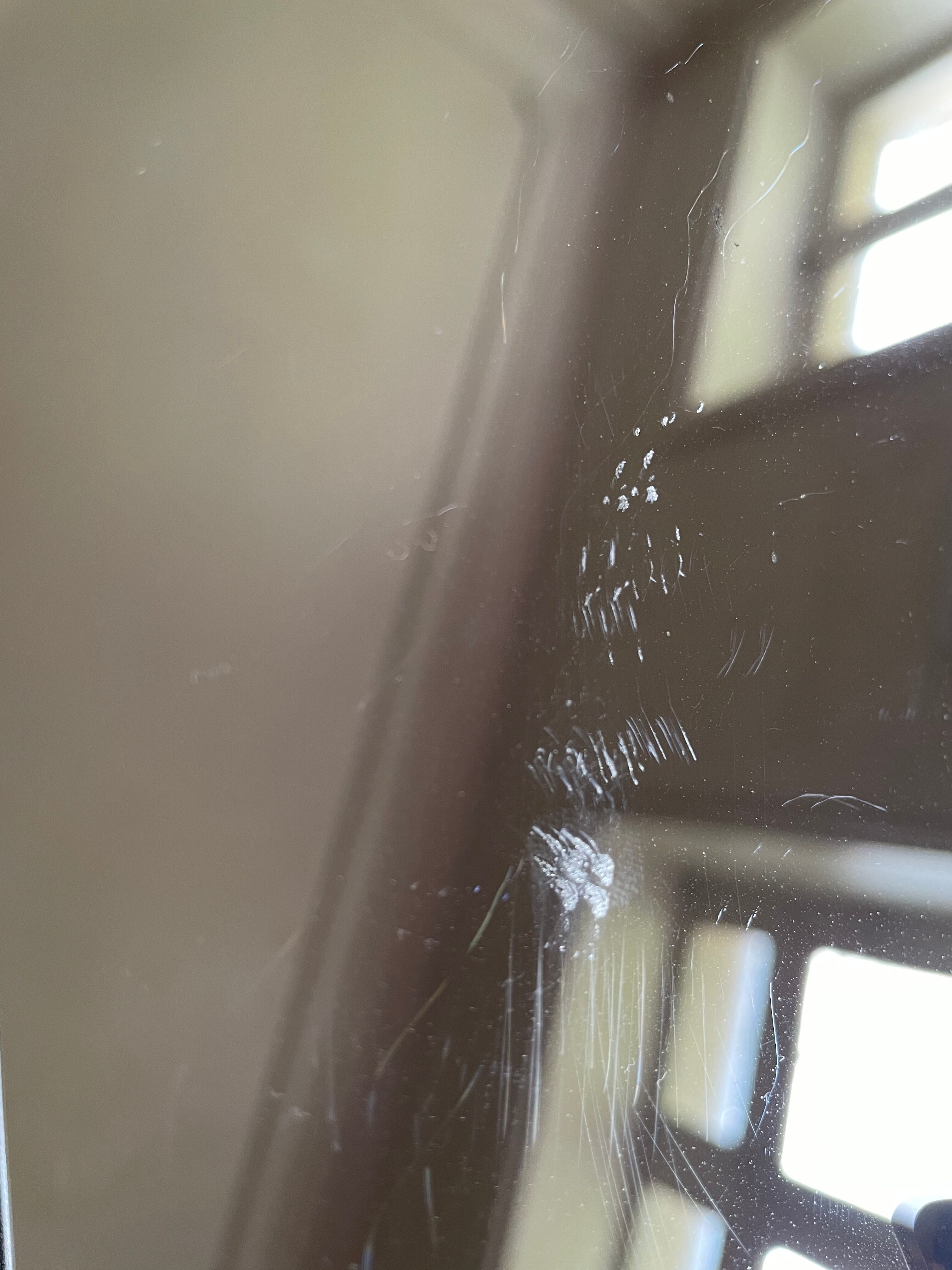 Gilded bronze mirror, 36x28 cm