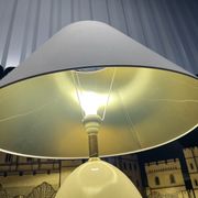 Cracked porcelain egg lamp 1980