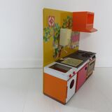 Kitchen doll, child in tole 70s