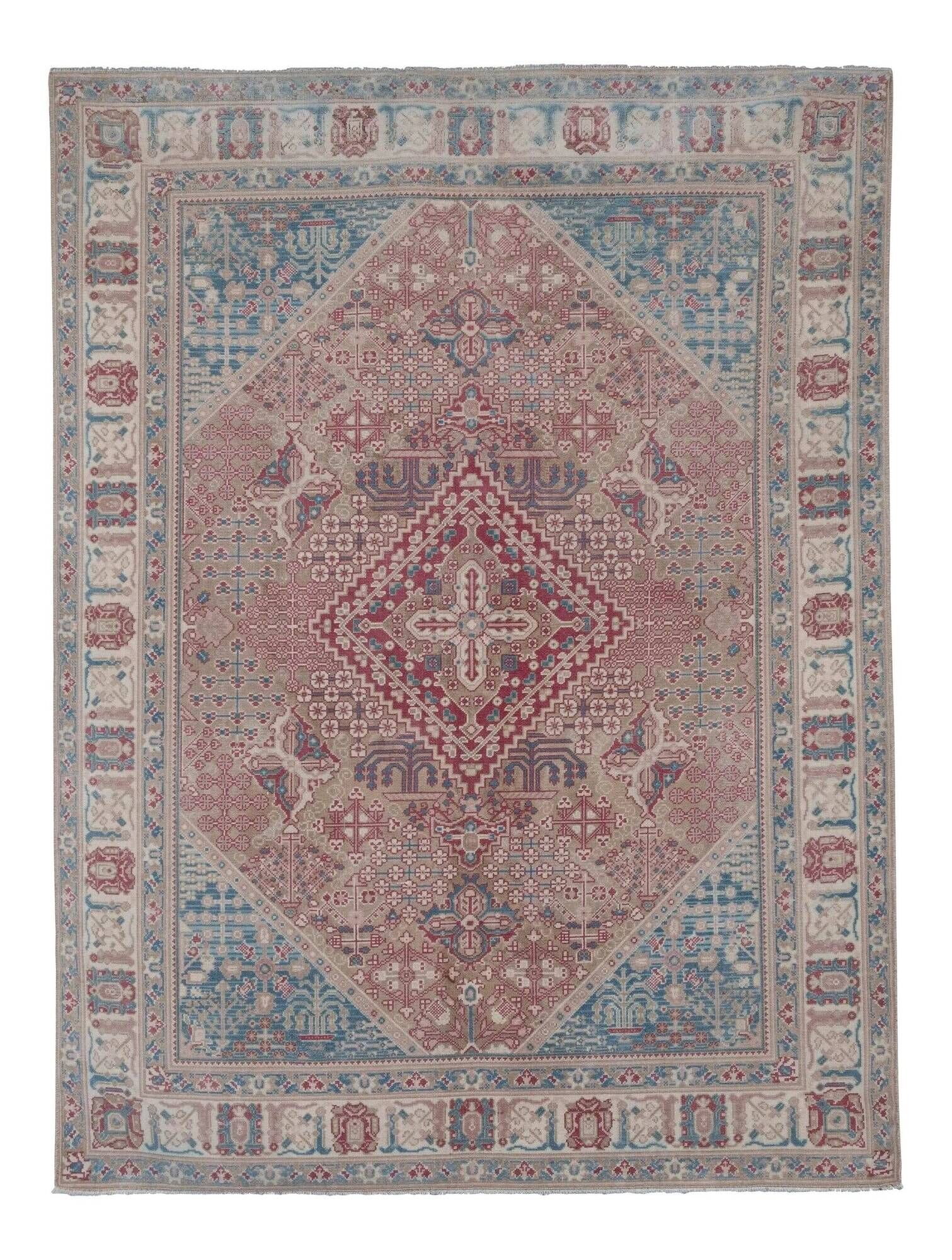 Vintage Turkish Oushak rug 146x192 cm