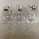 Six crystal goblets from Bohemia.