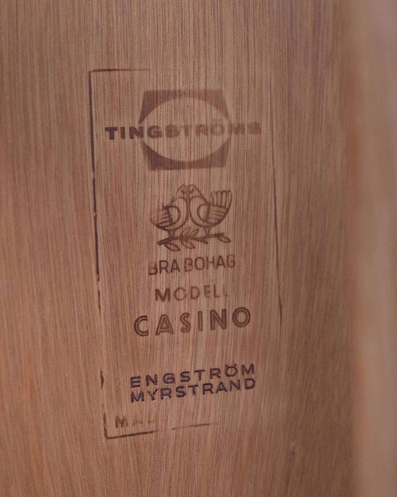 "Casino" oak side table, Sven Engström and Gunnar Myrstrand for Tingströms