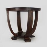 Table, round Art Deco side table in Mahogany, 1930s