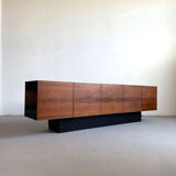 Mid century modern sideboard credenza brazilian rosewood veneer