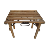 Antique wooden folding seat