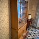 Mid-century vintage asymmetrical display cabinet